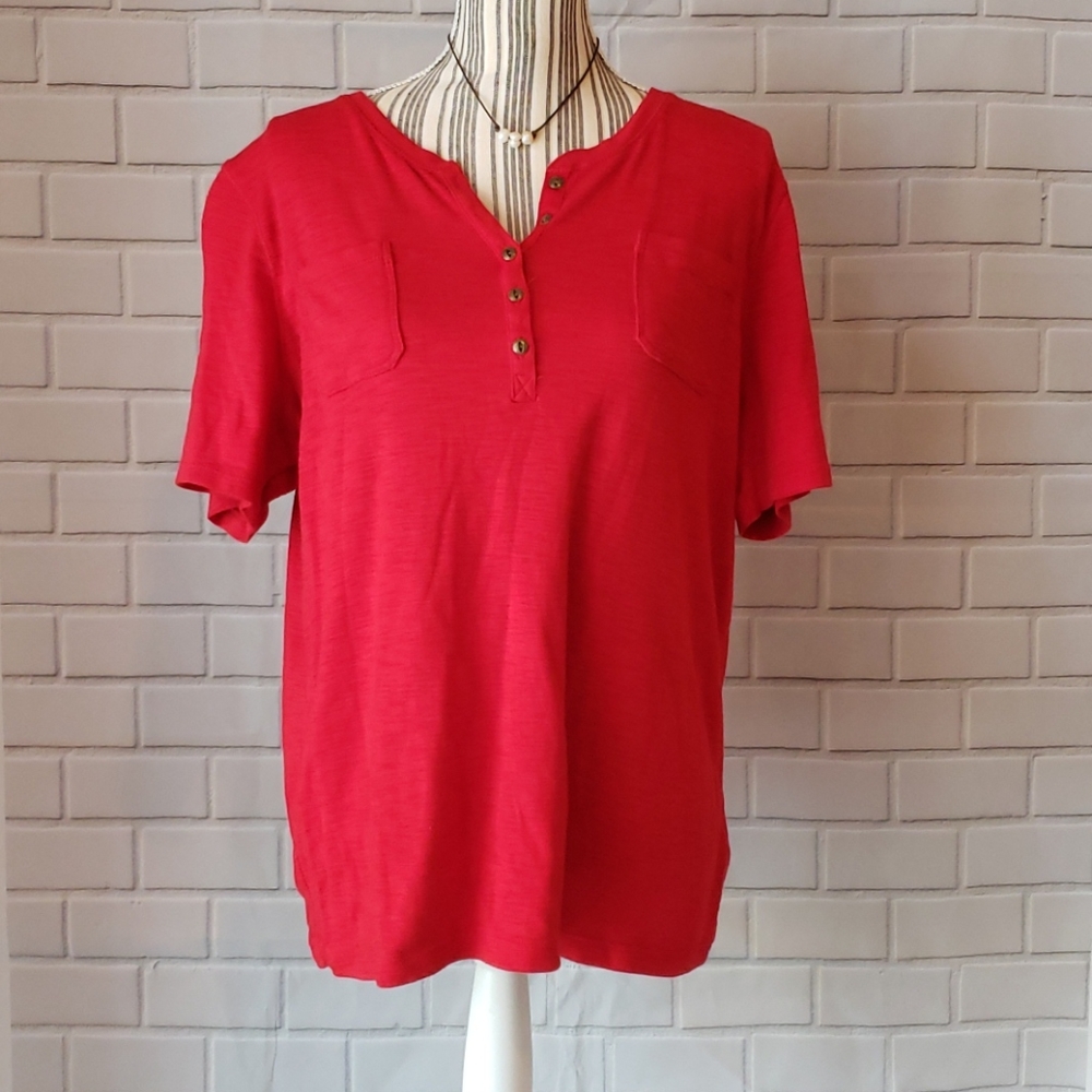 Chaps classic tee plus size